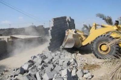 ساخت و سازهای بدون مجوز در حریم رودخانه بالارود اندیمشک تخریب شد
