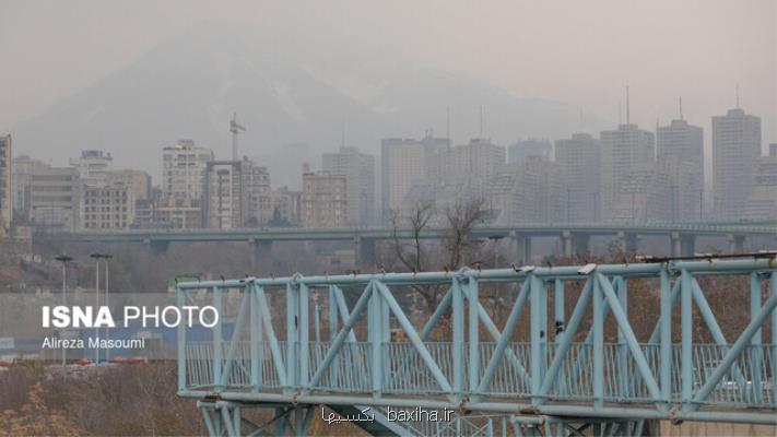 ادامه هوای ناسالم تهران برای گروههای حساس