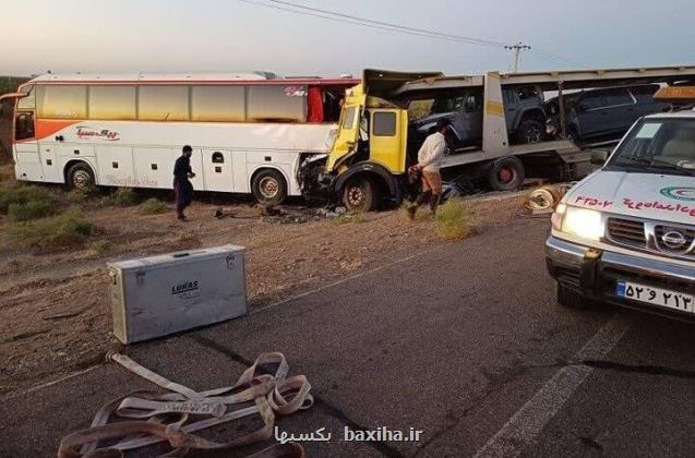 ۷ مصدوم در حادثه تصادف خودروی زوار ایرانی به علاوه اسامی مصدومان