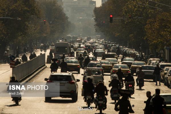 كاهش كیفیت هوای تهران طی امروز