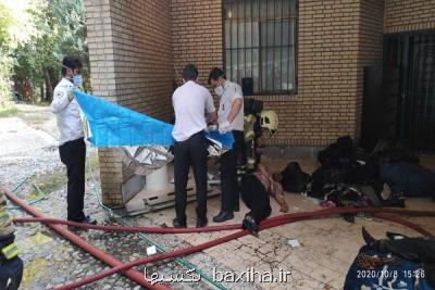 حریق در اردوگاه شهید باهنر تهران
